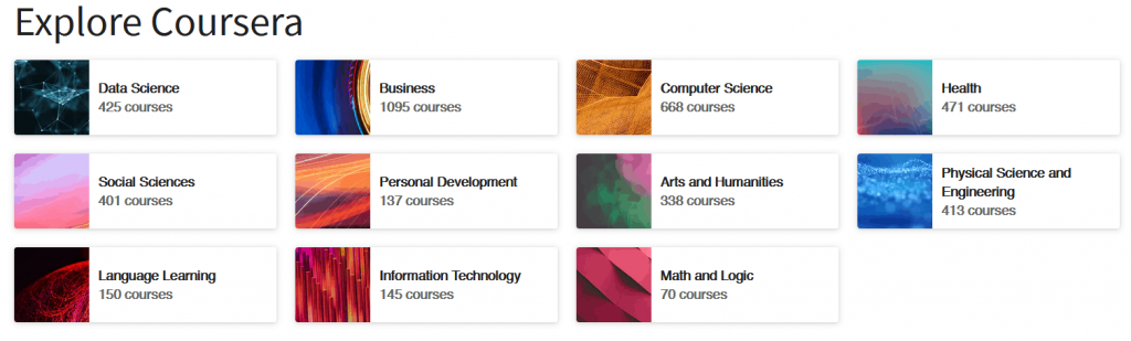 Coursera certificates